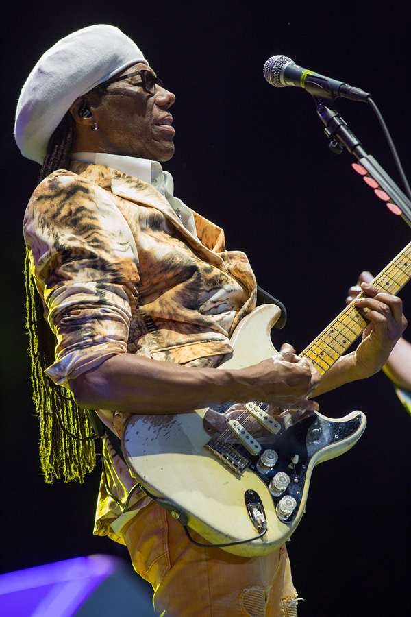 Color Photograph by Willa Stein of guitarist Nile Rodgers at Raleigh's Hopscotch
